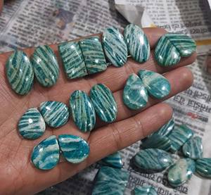 Par de amazonita suelta suave de Color superior, piedras preciosas de cabujón, gemas multiforma para mujer, fabricación de joyas, piedras preciosas, su regalo, Gema - Product Image 1