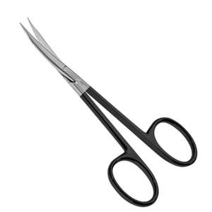 Tijeras de cirugía, tijeras de corte dentado de 4,5 pulgadas (11,5 cm) rectas o curvadas - Product Image 4