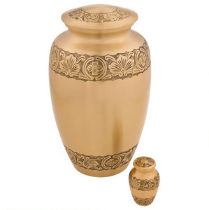 Urna Funeraria de Latón Metálico Duradero, Estilo Americano, Hecha a Mano, Color Personalizable, Urna para Cenizas de Adultos, Decoración Conmemorativa de Sobremesa - Product Image 6