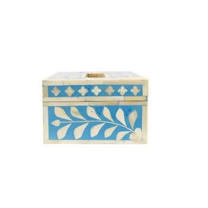 Forme carrée d'incrustation d'os pour porte-mouchoirs pour une taille personnalisée et un prix bon marché avec produit fait main - Product Image 6