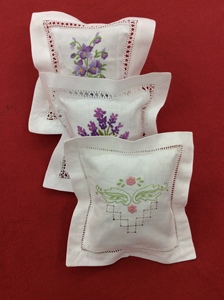 Compétence brodée de base de tissu de coton de sachet de lavande nouvellement conçue - Product Image 5
