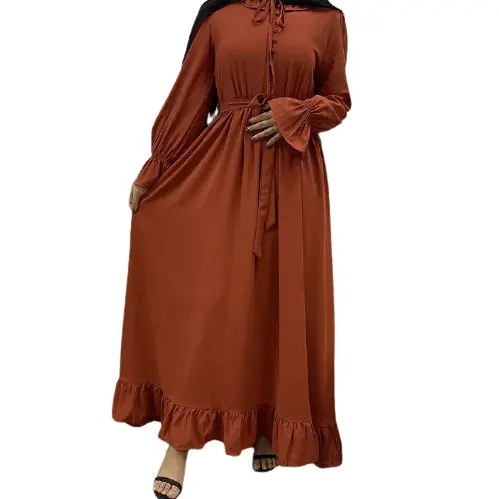 New Tranding Langarm Muslim Abendkleid Muslim Abaya Für Frauen