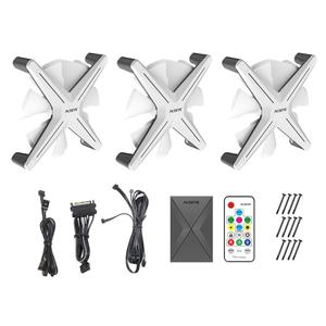 Alseye X12 Argb <span class=keywords><strong>Fan</strong></span> Color blanco 3PCs 120mm <span class=keywords><strong>Rgb</strong></span> <span class=keywords><strong>Fan</strong></span> Set con <span class=keywords><strong>control</strong></span> remoto <span class=keywords><strong>Rgb</strong></span> Ventilador de refrigeración - Product Image 1