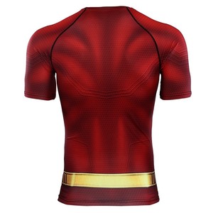 Selvagio Cheap Custom Logo Short Sleeve MMA BJJ Kickboxing Rash Guard Sublimated <b>Compression</b> Shirts Polyester/Spandex Unisex - Product Image 3