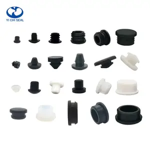 custom pipe water hole end seal silicone rubber products bung dust cover plugs butyl silicone rubber plug stopper