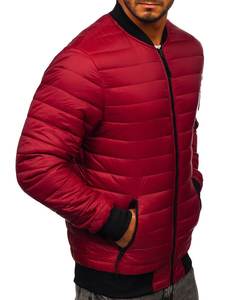 Vente en gros personnalisé de haute qualité grande taille imperméable coupe-vent 100% polyester blouson aviateur hiver homme col montant à la mode - Product Image 3