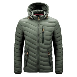 Chaqueta acolchada de burbujas personalizable de alta calidad para hombre para invierno OEM impermeable a prueba de viento Reversible frontal - Product Image 1