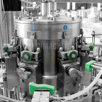 Machine de fabrication de bouteilles en verre automatique, 3 en 1, équipement de traitement de plante, pour le Whisky, la Vodka, la bière, remplissage, 1 pièce