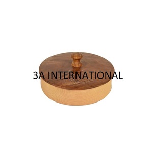 Luxury Lid <b>Wooden</b> Bread <b>Box</b> <b>Storage</b> Canister Wood Bread <b>Box</b> Container Bins Cookies and Bread White Coated with <b>Wooden</b> Lid - Product Image 5