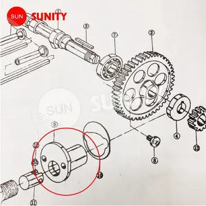 대만 SUNIT 하이 서플라이어 TS50 OEM 104200-54010 마운트, 미얀마 농장 트랙터용 연료 사출 펌프