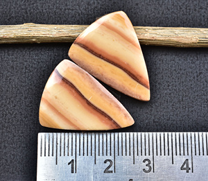 หินโดโลไมต์ Wave Cabochon,หินโดโลไมต์ทรงหลังเบี้ยสำหรับเครื่องประดับรูปทรงที่กำหนดเองขนาดโดโลไมต์คู่ - Product Image 4