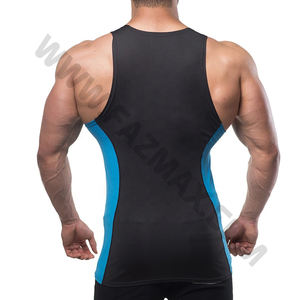 OEM Custom Drop Armhole tank Top Mens Gym Wear Fitness Muscle <b>Vest</b> Workout <b>Bodybuilding</b> Mens Tank Top - Product Image 2