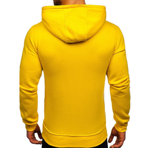 Sweat à capuche 100% coton de haute qualité pour hommes, imprimé et brodé sur mesure pour l'hiver, motif solide - Product Image 5