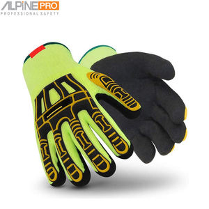 Gants TPR de vente chaude pour la construction et les mécaniciens de champ pétrolifère Gants anti-impact de sécurité de travail Amortisseur - Product Image 2