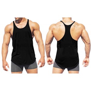 Top de fitness sans manches stinger pour homme, débardeur de gymnastique uni à imprimé écran pour homme - Product Image 1