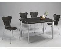 Ensemble de table et de chaises en fer pour salle à manger, bureau à domicile, salon, école, hôtel ou atelier