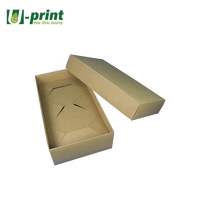 Boîte en carton kraft pliable écologique personnalisable avec laminage mat pour le stockage alimentaire avec couvercle