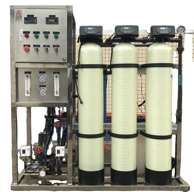 (800 GPD) Ro (reverse Osmosis) System Automatic 125 LPH Water Purification Producing Fresh Water Stainless Steel Machine