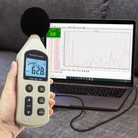Sonmètre numérique pour fréquence de climatisation, 30 à 130 dBA, outil de mesure du niveau sonore audio vocal, enregistrement des données