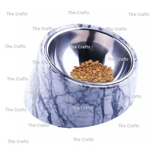 독특한 디자인 스테인레스 스틸 개 그릇 대리석 스탠드 정원 액세서리 좋은 가격에 애완 동물 음식 그릇