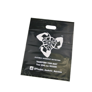 Factory Price Custom LDPE Plastic Poly Bags with Handle <b>Die</b> Cut Custom Handle Bags Made by HANPAK JSC with Promotional logo Printing - Product Image 4