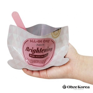 Masque facial à modeler en argile rose de haute qualité Ensemble de soins de la peau en poudre avec spatule OEM de marque privée - Product Image 2