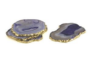 High Quality Luxury Original <b>Agate</b> Stone <b>Coaster</b> Tea and Drink Table Mat With Flatware for Kitchenware and Dinnerware - Product Image 2