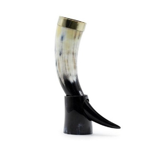 Nouvelle corne à boire avec étui en cuir à boire Viking bière corne à boire véritable meilleure qualité sculptée à la main par Axiom Home Agate - Product Image 4