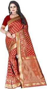 Saris Fiesta Desgaste Boda Seda India Banarasi Seda Sari Saris Ropa de bajo precio - Product Image 3