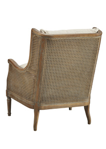 Sedia occasionale <span class=keywords><strong>in</strong></span> rovere massiccio con fuste a doppia parete sui lati e sul retro - Product Image 3