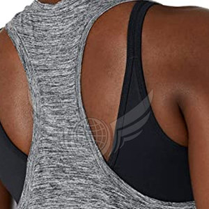Venta caliente de las mujeres superior personalizado mujeres chaleco hecho de algodón deportes cuerpo tapa del tanque para venta - Product Image 5