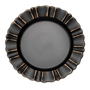Assiette de service en métal finition cuivre antique pour restaurant et hôtel, vaisselle, utilisation en restauration, assiette de service - Product Image 6