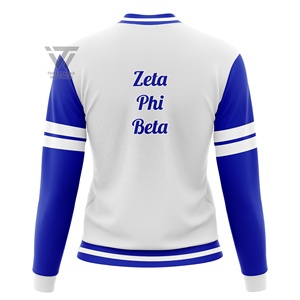 De Zeta Phi Beta Sorority bordado chaqueta de Bombardero - Product Image 4