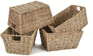 Nano — panier de rangement en jonc de mer, panier de rangement, tissé, vente en gros du Vietnam - Product Image 2