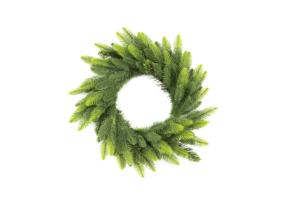 Guirnaldas y guirnaldas de Navidad de 50cm con sombra verde PE clásico elegante con soporte de hierro para decoraciones festivas para el hogar - Product Image 2
