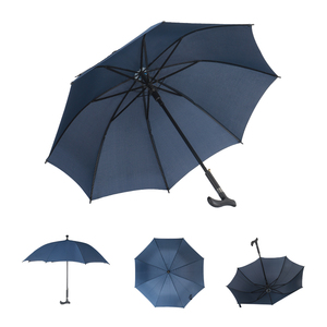 China fabricante al por mayor personalizado pongee tela a prueba <span class=keywords><strong>de</strong></span> viento automático abierto paraguas bastón <span class=keywords><strong>de</strong></span> palo - Product Image 3