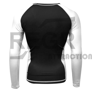 Custom Sublimated Compression Gym Shirts Long Sleeve BJJ Rashguard MMA <b>Mens</b> Rash Guard - Product Image 1