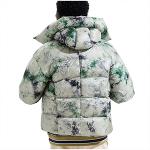 New Casual Winter Mens Puffer <b>Jacket</b> Print with <b>Hood</b> for Men Standard Adults Bomber <b>Jacket</b> <b>Soft</b> - Product Image 3