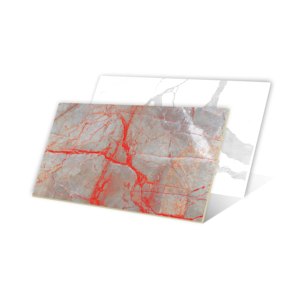 Carreaux de porcelaine de décoration extérieure vitrifiés émaillés entièrement polis d'aspect de marbre naturel 600x1200mm pour la maison luxueuse. - Product Image 3