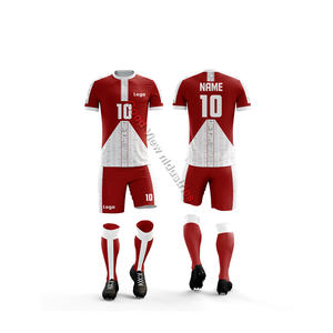 กำหนดเองผู้ชายแขนกุดฟุตบอลเครื่องแบบโพลีเอสเตอร์คุณภาพสูง - Product Image 4