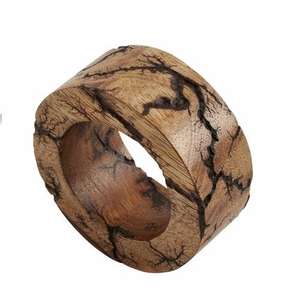 Porte-serviettes élégant fait main en métal vintage écologique pour la décoration de table de mariage, anneaux de serviettes pour les fêtes - Product Image 4