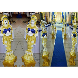 Diyaสุภาพสตรีตกแต่งงานแต่งงานDiyaรูปปั้นสำหรับAislewayรูปปั้นผู้หญิงDiyaที่น่าตื่นตาตื่นใจสำหรับงานแต่งงานทางเดิน - Product Image 1