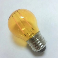 Verre clair jaune rouge golf lumière g45 led boule ampoule 120v