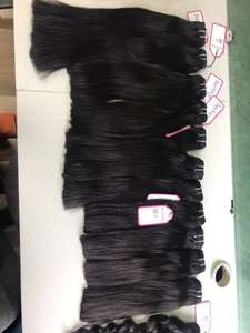 High Quality Vietnamese Double Machine Weft VIRGIN Remy HUMAN HAIR EXTENSION Yaki Straight Bundles at wholesale price - Product Image 4