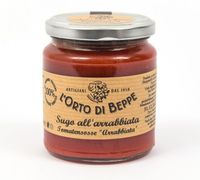 L'Orto Di Beppe Triveri Sauce Tomate 100% Tomate à l'Arrabbiata Piquante en Conserve Cuite Sous Vide Sans Certification HACCP Huile Vierge Extra