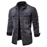 Chaquetas Vaqueras Reversibles Ecológicas Personalizables para Hombre, Casuales, de Color Sólido, con Bolsillos, Recubiertas, de Invierno, Ropa de Alta Calidad