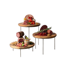 Exhibidor de Chocolates de 2 Niveles de Madera y Hierro, Diseño Moderno, Color Marrón, Exhibidor de Postres y Chocolates en India - Product Image 5