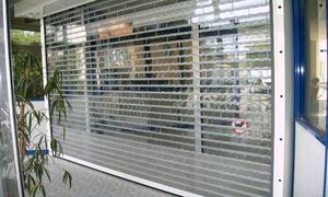 AUTOMATIC TRANSPARENT <b>SHUTTERS</b> for GARAGE and SHED TRADITIONAL DESIGN COMPOSITE MATERIAL VERTICAL OPENING - Product Image 5