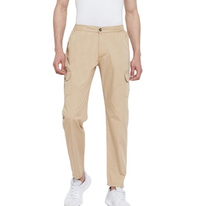 Pantalones Cargo, tela de sarga de algodón peinado 100% para pantalones, precio al por mayor, pantalones Cargo - Product Image 1