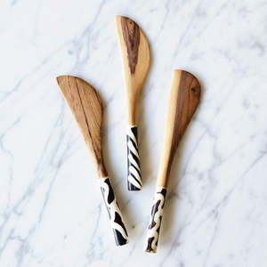 Cuchillo de madera para servir cucharón, utensilio de cocina, personalizado, color madera oscura, precio bajo, venta al por mayor - Product Image 6